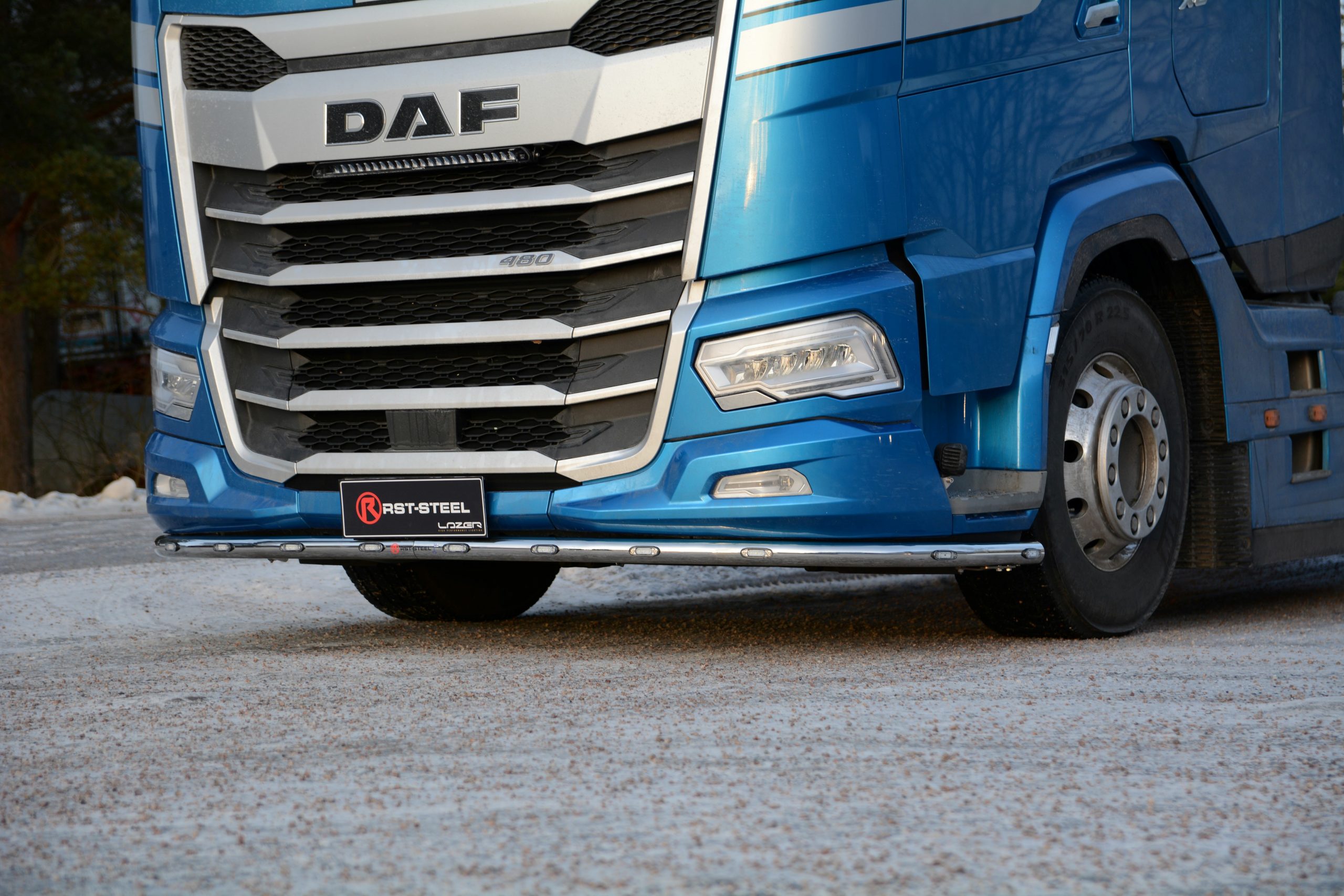 Front spoiler bar DAF XF / XG / XG+, 22-, with a air deflector under the bumper