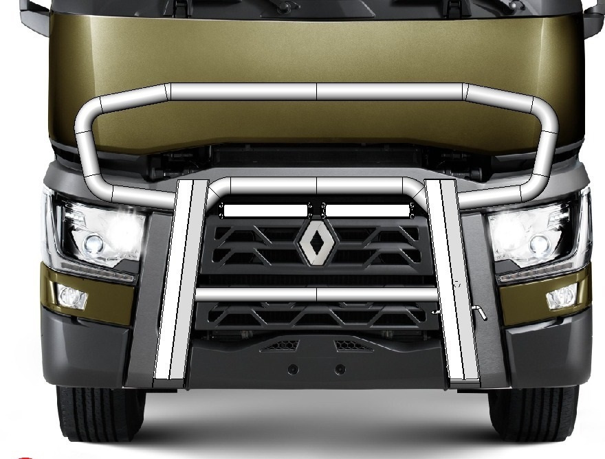 Bull bar Dakar V01 Renault T