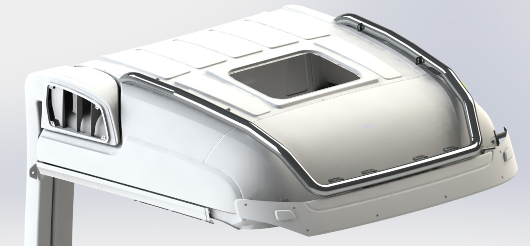 Roof Bar With Side Extensions Mercedes-Benz Actros 2,3m (StreamSpace)