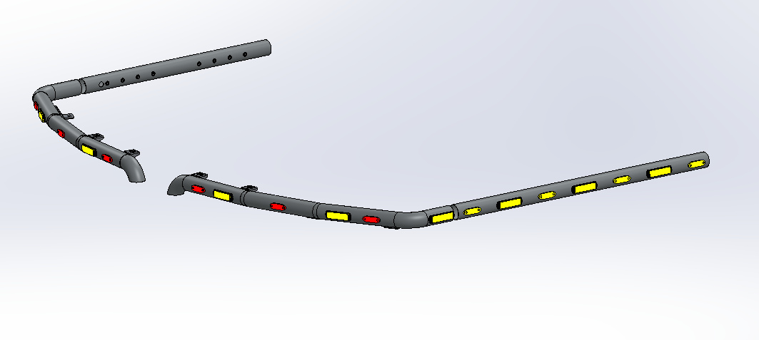 Counterweight Bar Doosan DX225LC-7 (without sheet guard)